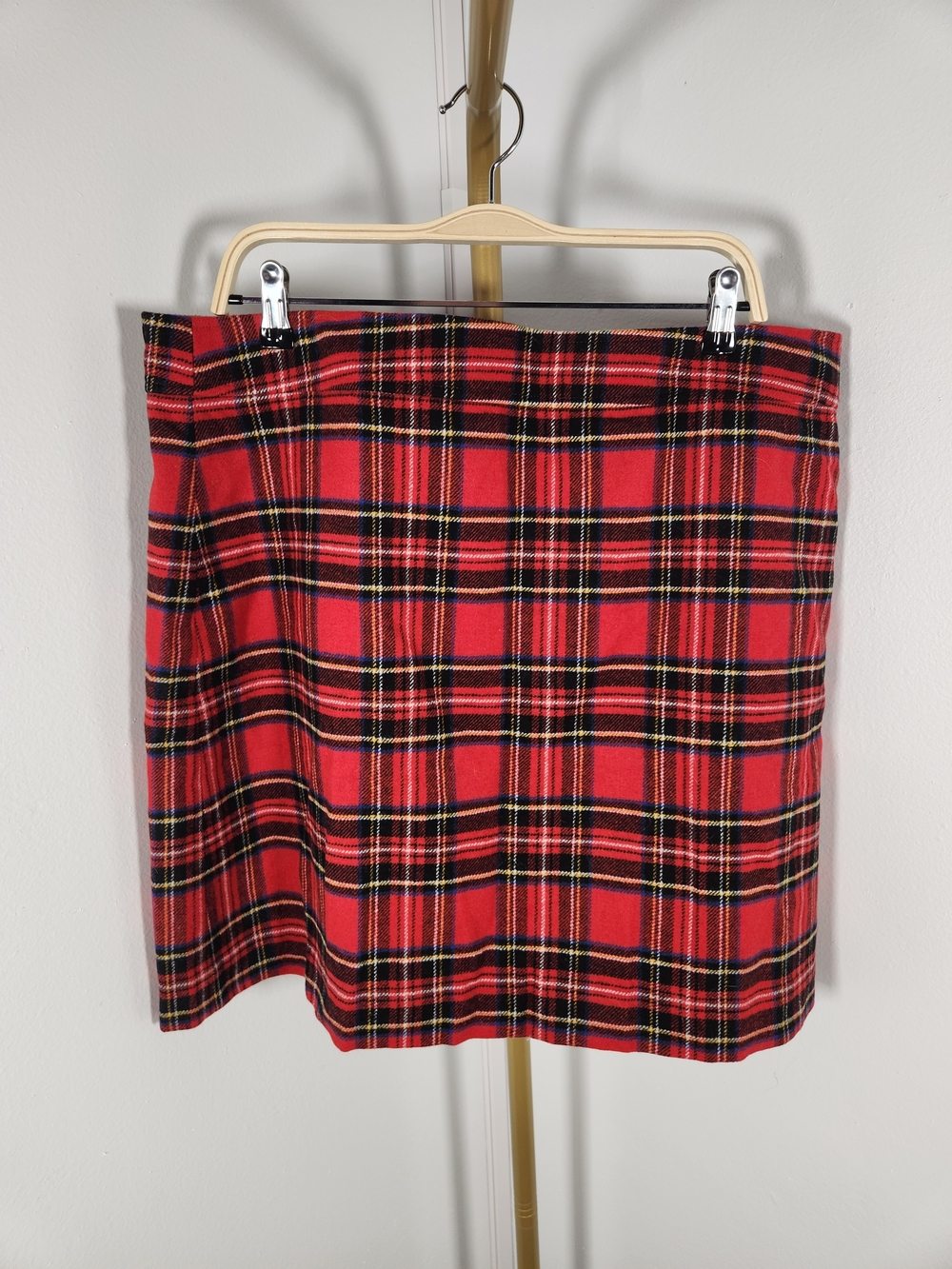 J. Crew Red Plaid Mini Skirt